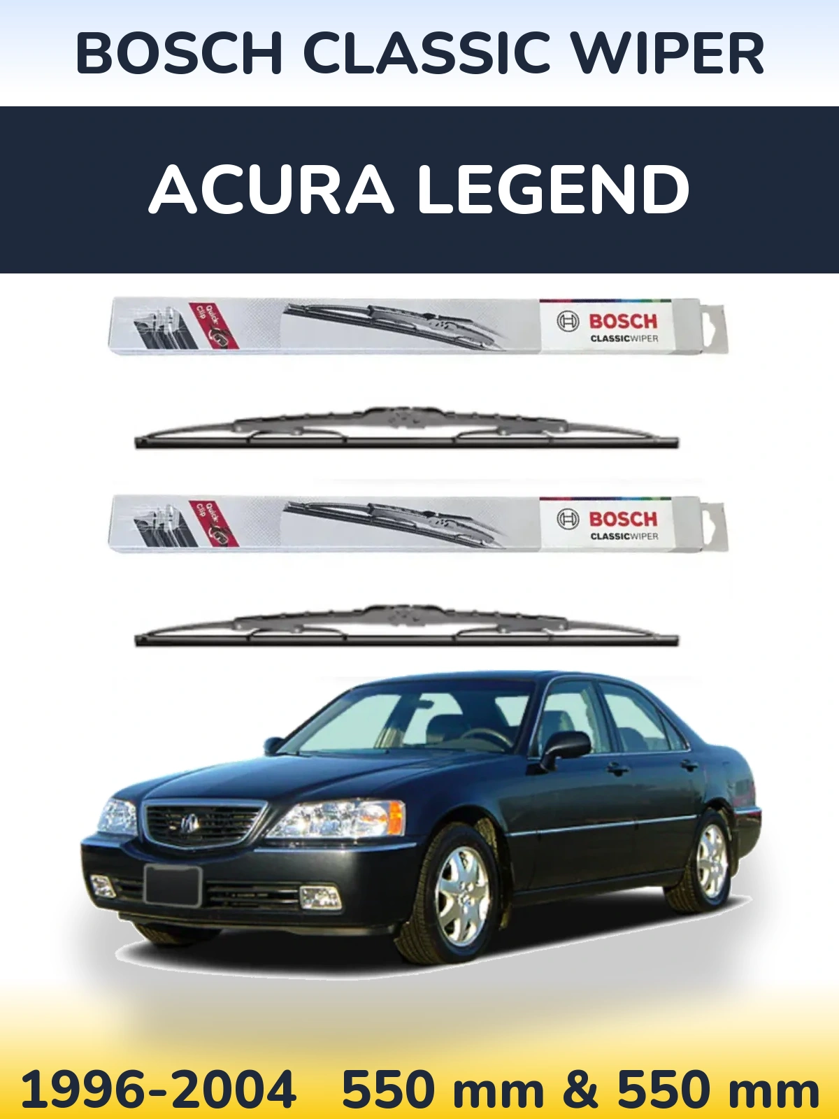 Ștergătoare BOSCH Classic Wiper pentru Acura Legend