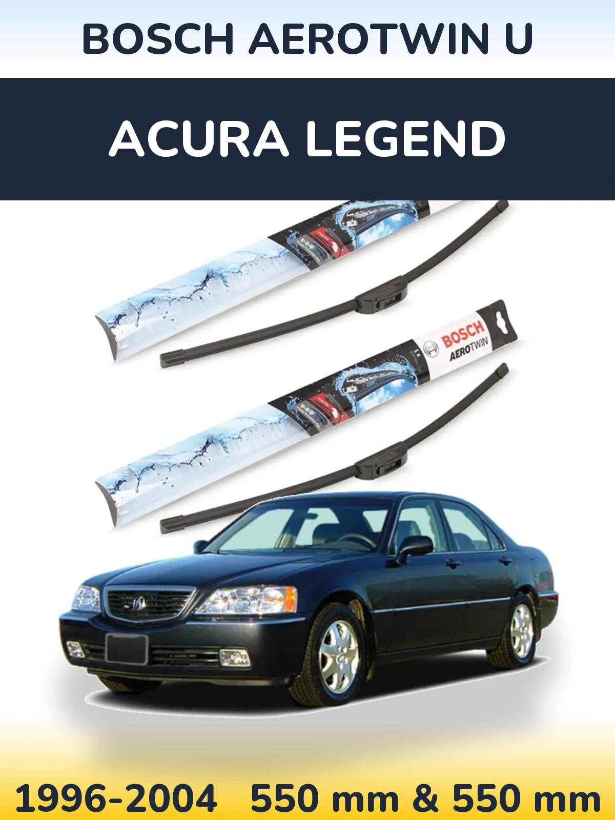 Ștergătoare BOSCH AeroTwin U pentru Acura Legend