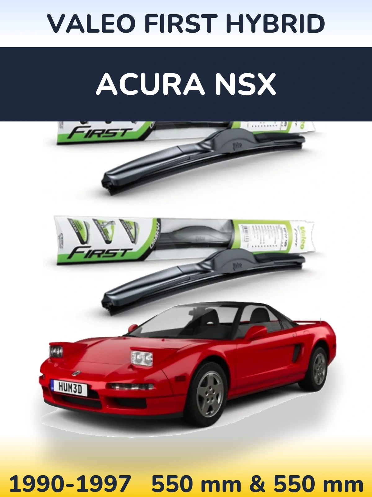 Ștergătoare Valeo First Hybrid pentru Acura NSX