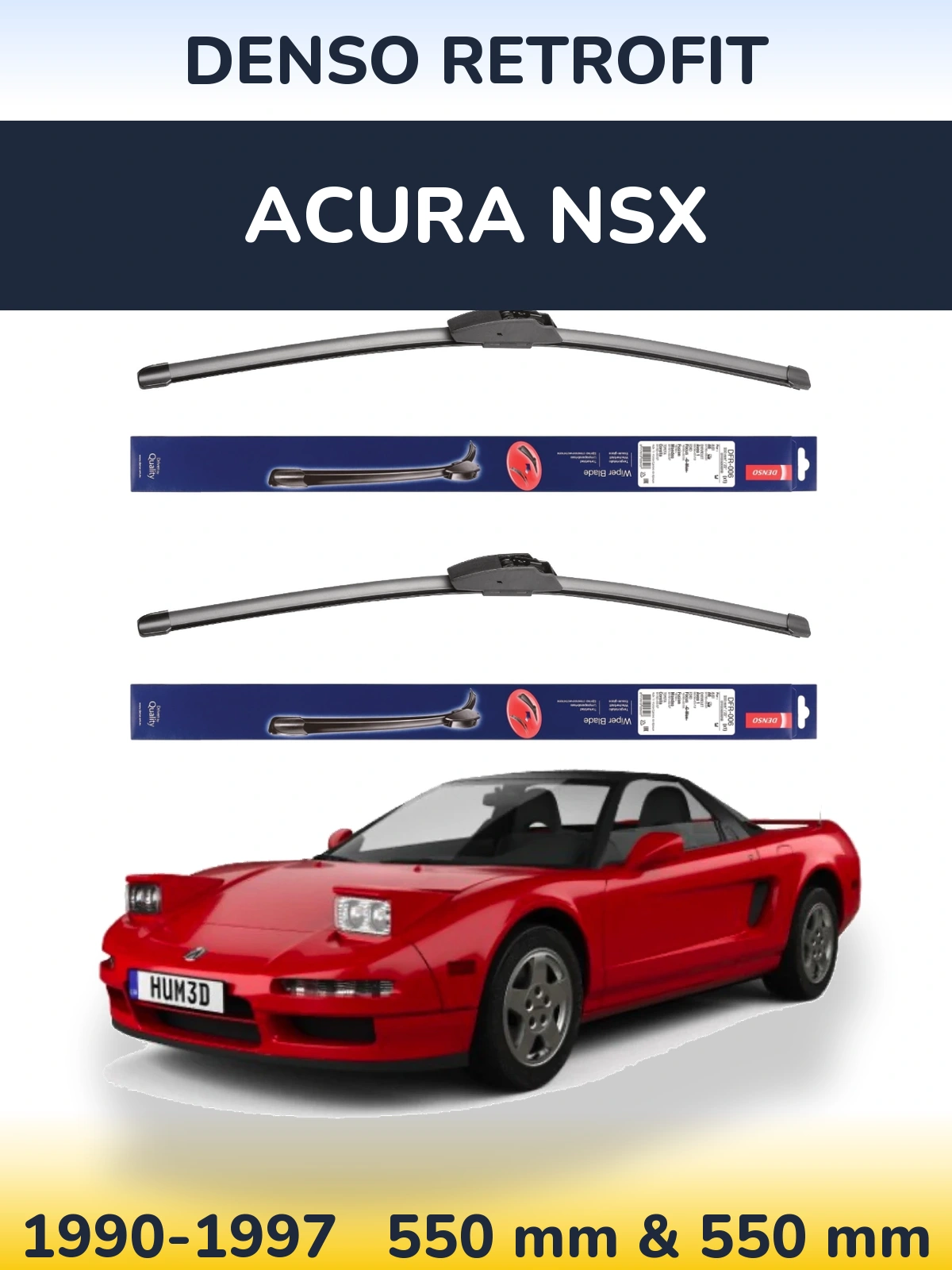 Ștergătoare Denso Retrofit pentru Acura NSX