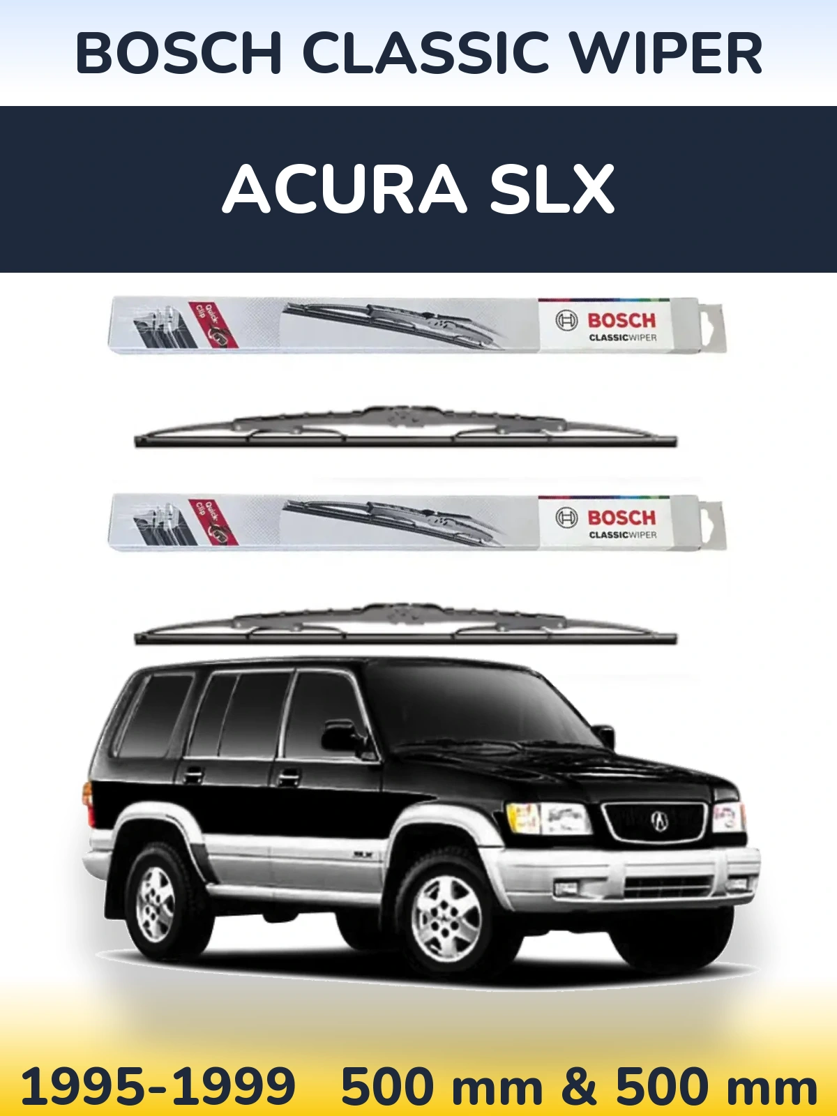 Ștergătoare BOSCH Classic Wiper pentru Acura SLX