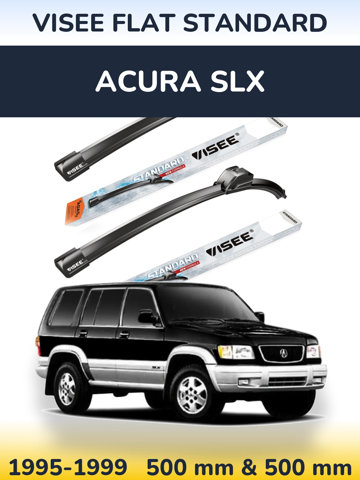 Ștergătoare VISEE FLAT STANDARD pentru Acura SLX