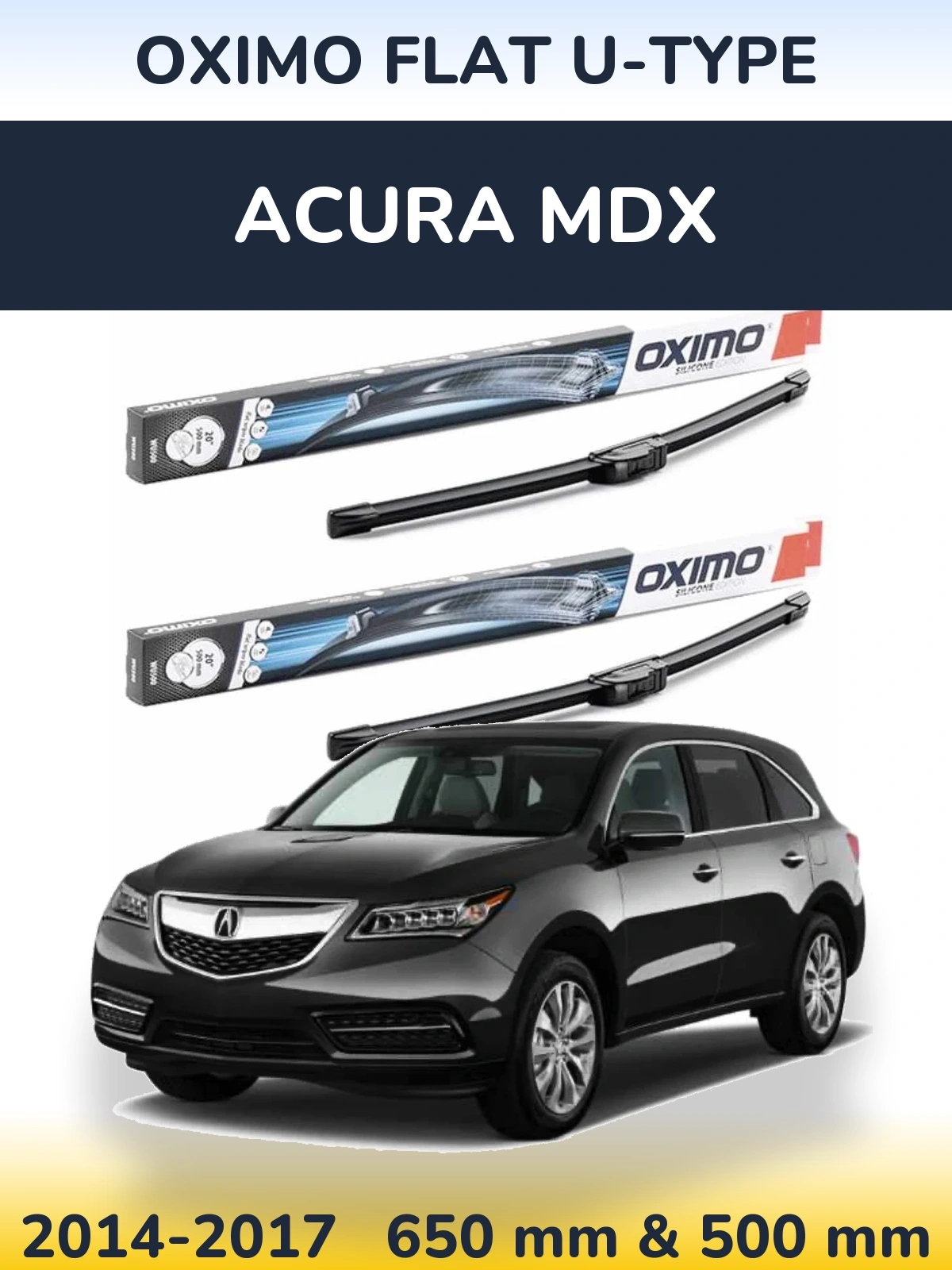 Ștergătoare Oximo Flat U-type pentru Acura MDX