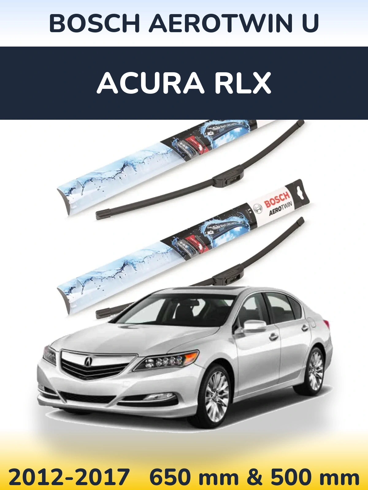 Ștergătoare BOSCH AeroTwin U pentru Acura RLX