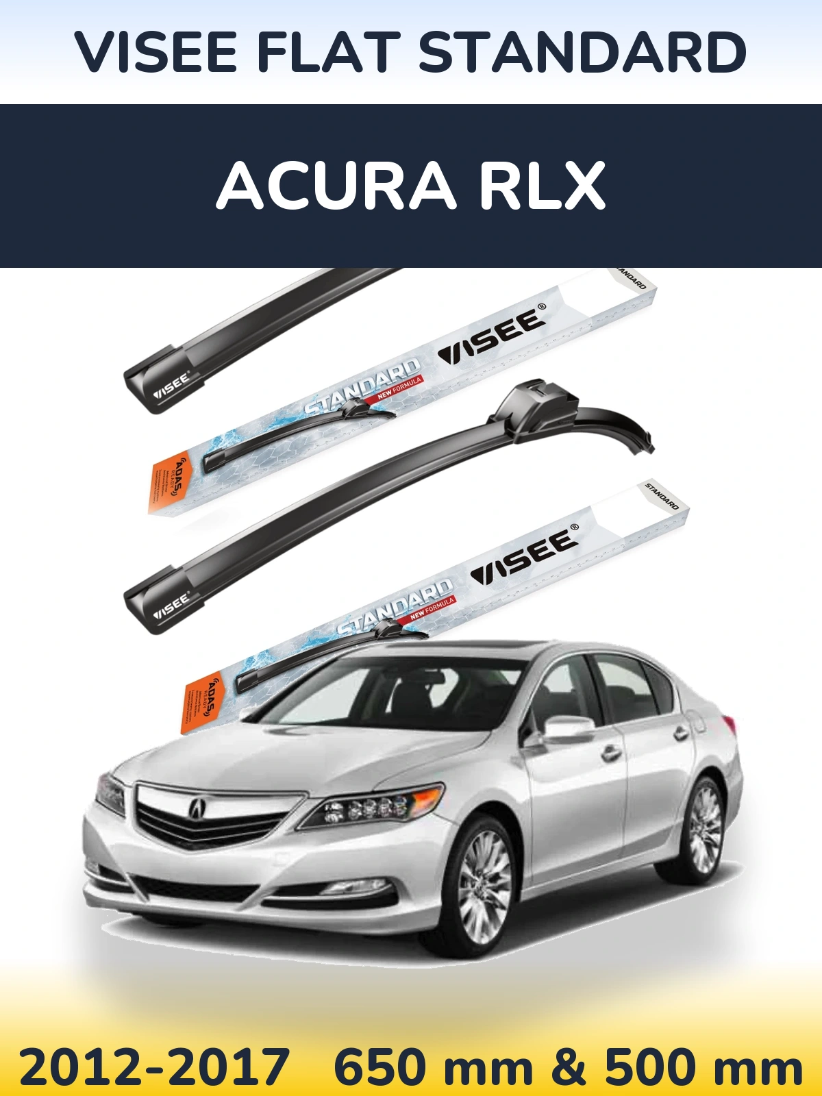 Ștergătoare VISEE FLAT STANDARD pentru Acura RLX