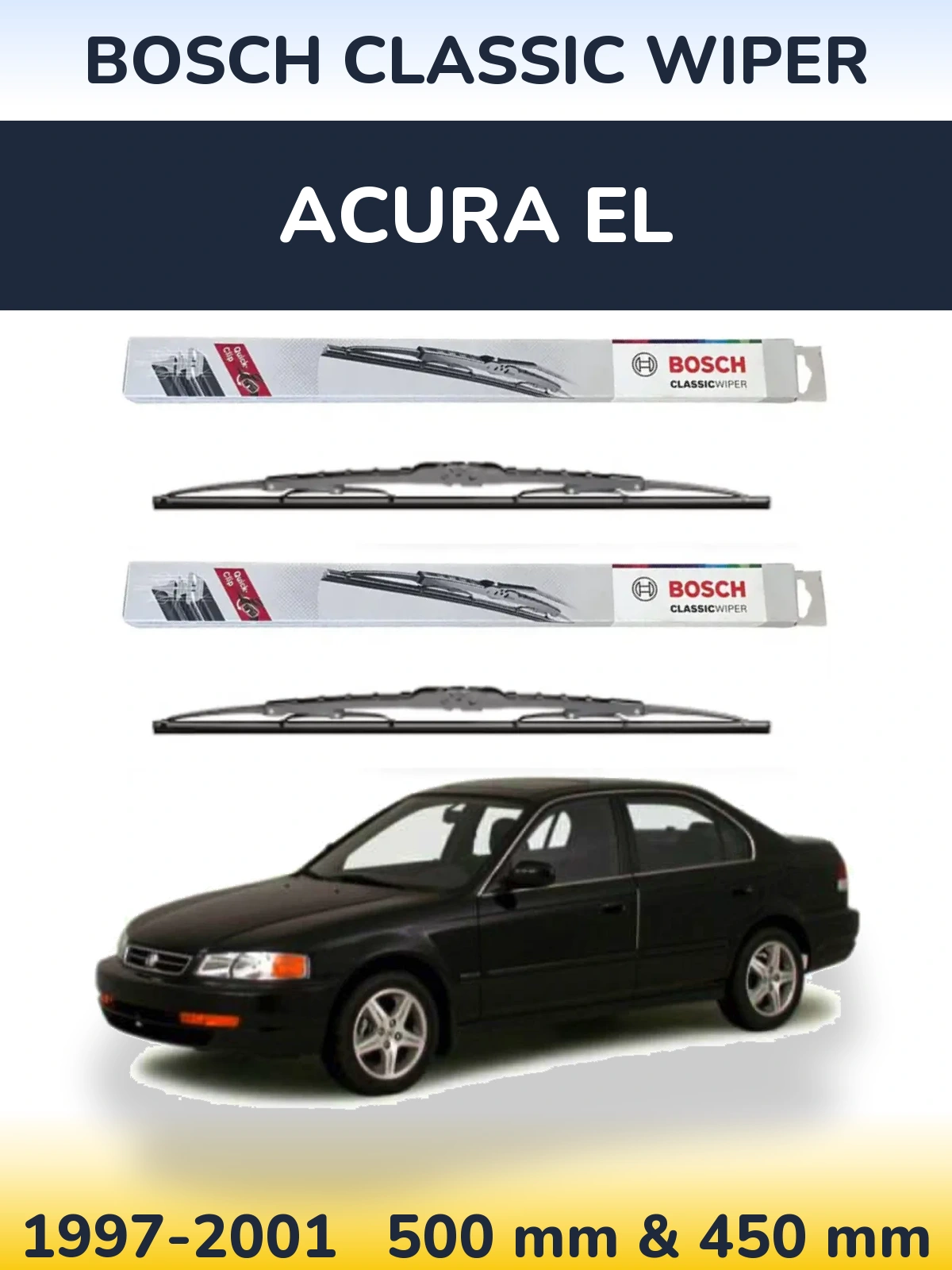 Ștergătoare BOSCH Classic Wiper pentru Acura EL