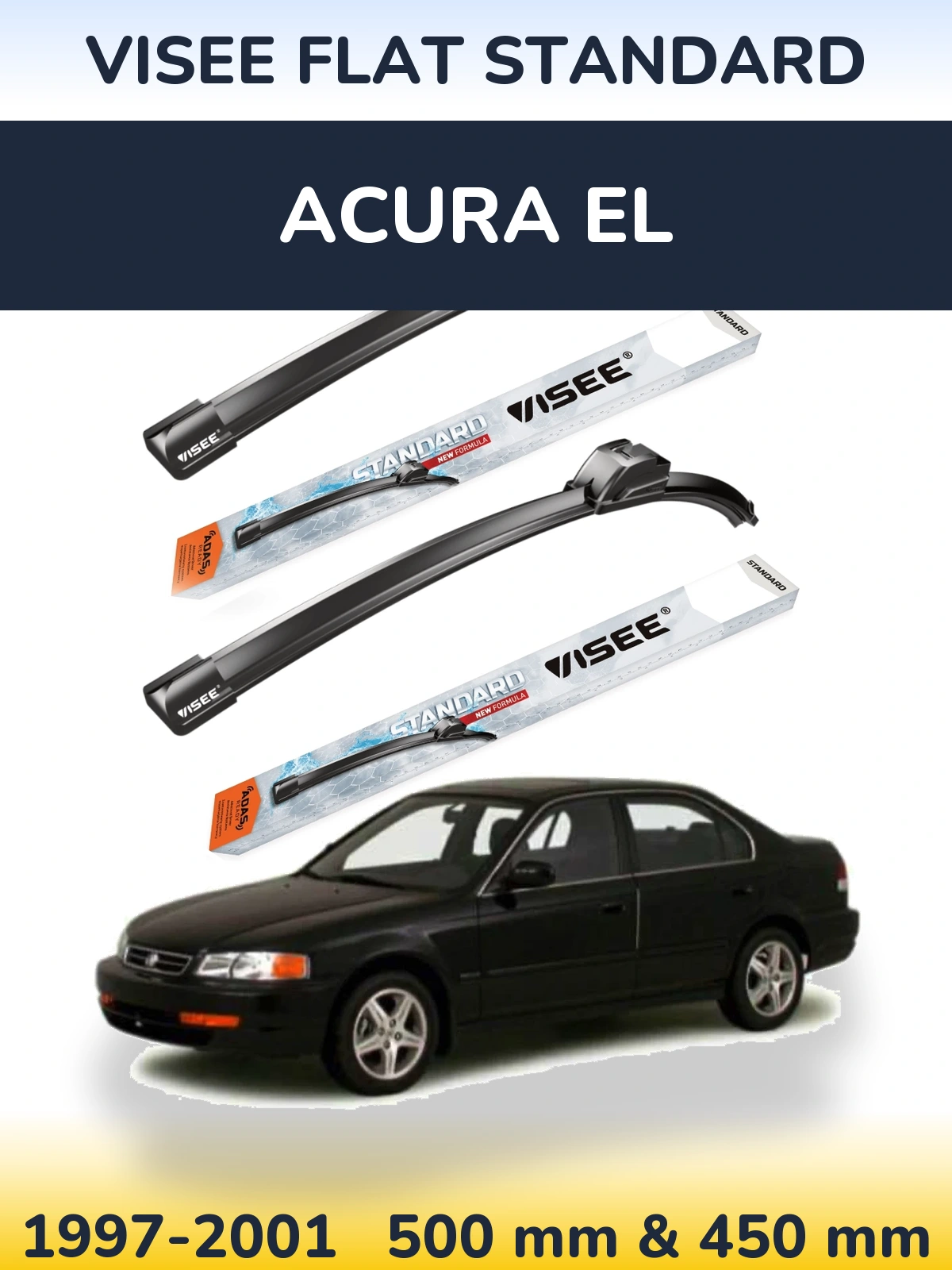 Ștergătoare VISEE FLAT STANDARD pentru Acura EL