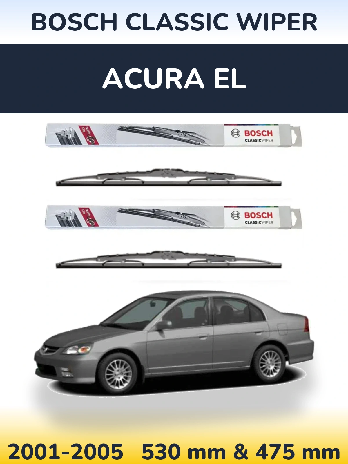 Ștergătoare BOSCH Classic Wiper pentru Acura EL