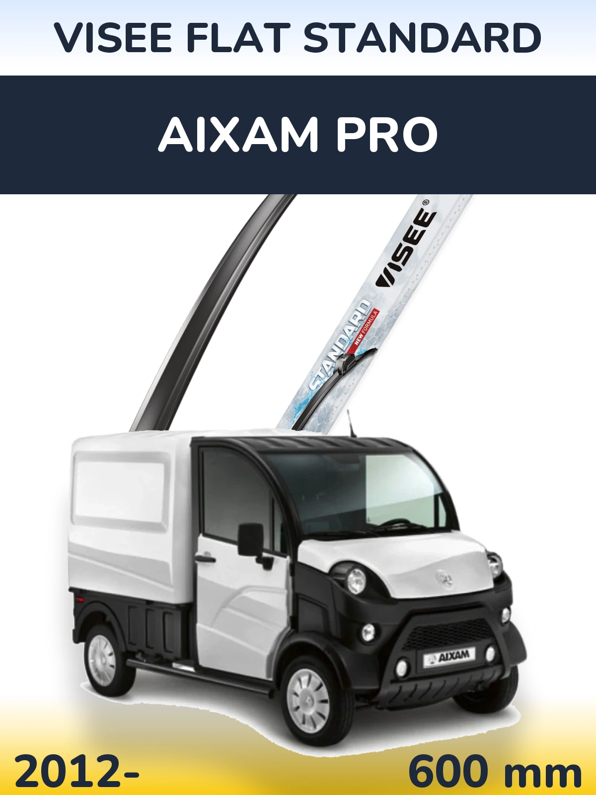 Ștergătoare VISEE FLAT STANDARD pentru Aixam PRO