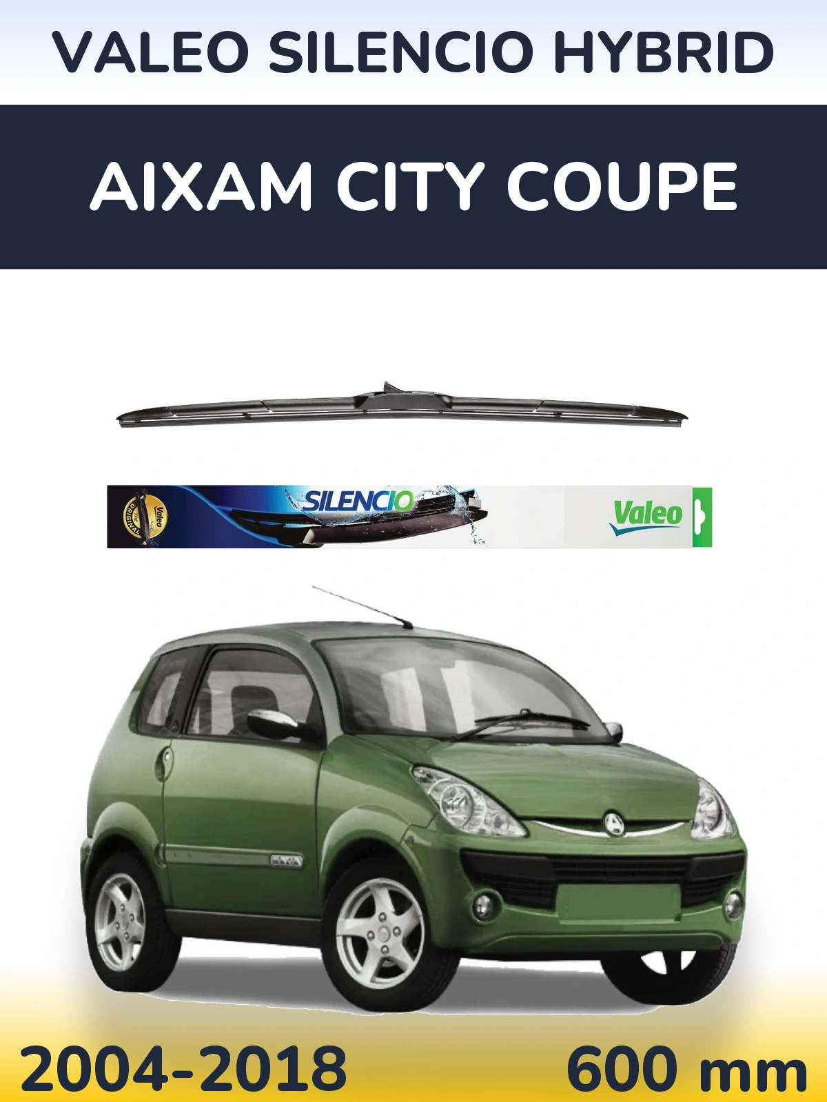 Ștergătoare Valeo Silencio Hybrid pentru Aixam City Coupe
