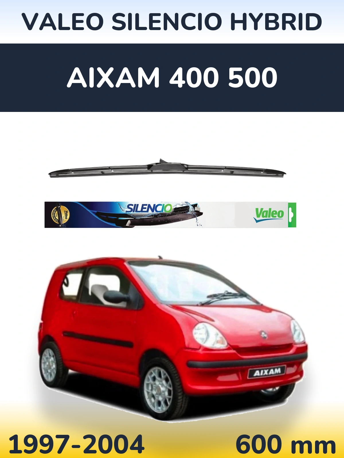Ștergătoare Valeo Silencio Hybrid pentru Aixam 400 500