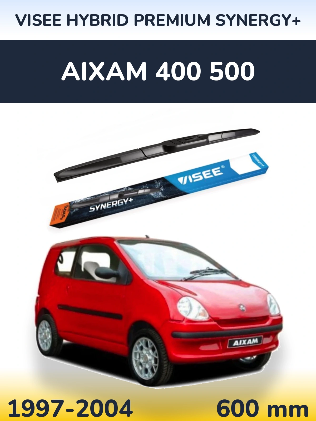 Ștergătoare VISEE HYBRID PREMIUM SYNERGY+ pentru Aixam 400 500