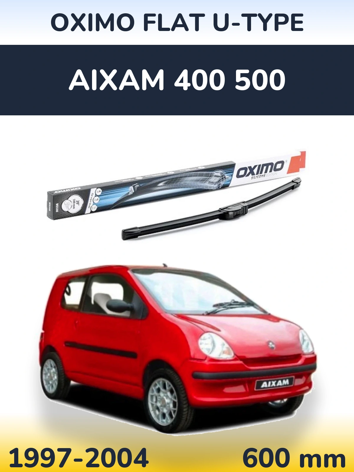 Ștergătoare Oximo Flat U-type pentru Aixam 400 500