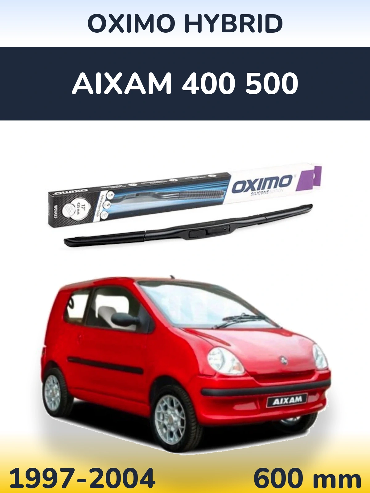 Ștergătoare Oximo Hybrid pentru Aixam 400 500