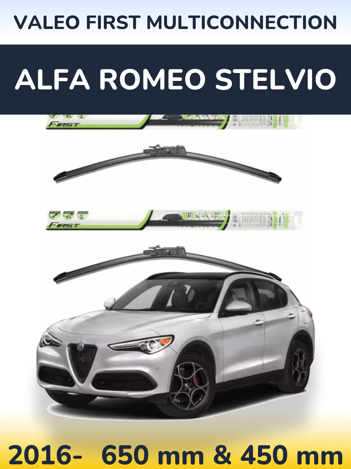 Ștergătoare Valeo First MultiConnection pentru Alfa Romeo Stelvio