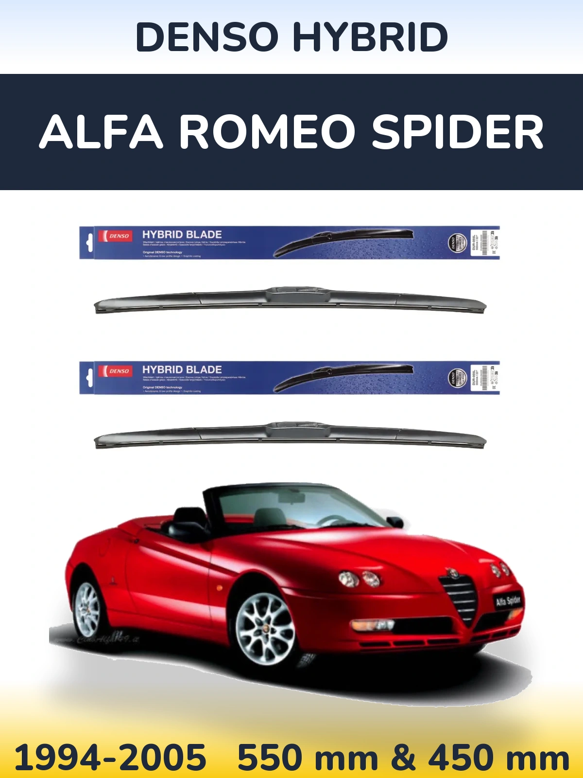 Ștergătoare Denso Hybrid pentru Alfa Romeo Spider