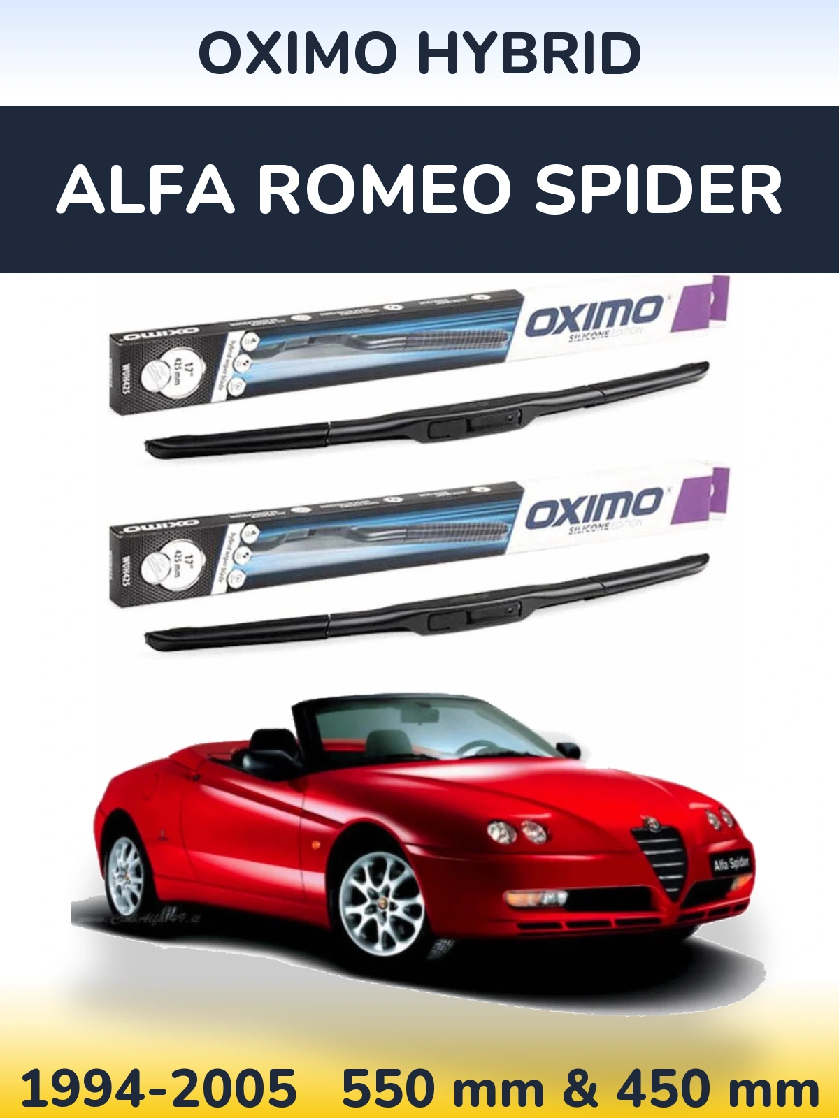 Ștergătoare Oximo Hybrid pentru Alfa Romeo Spider