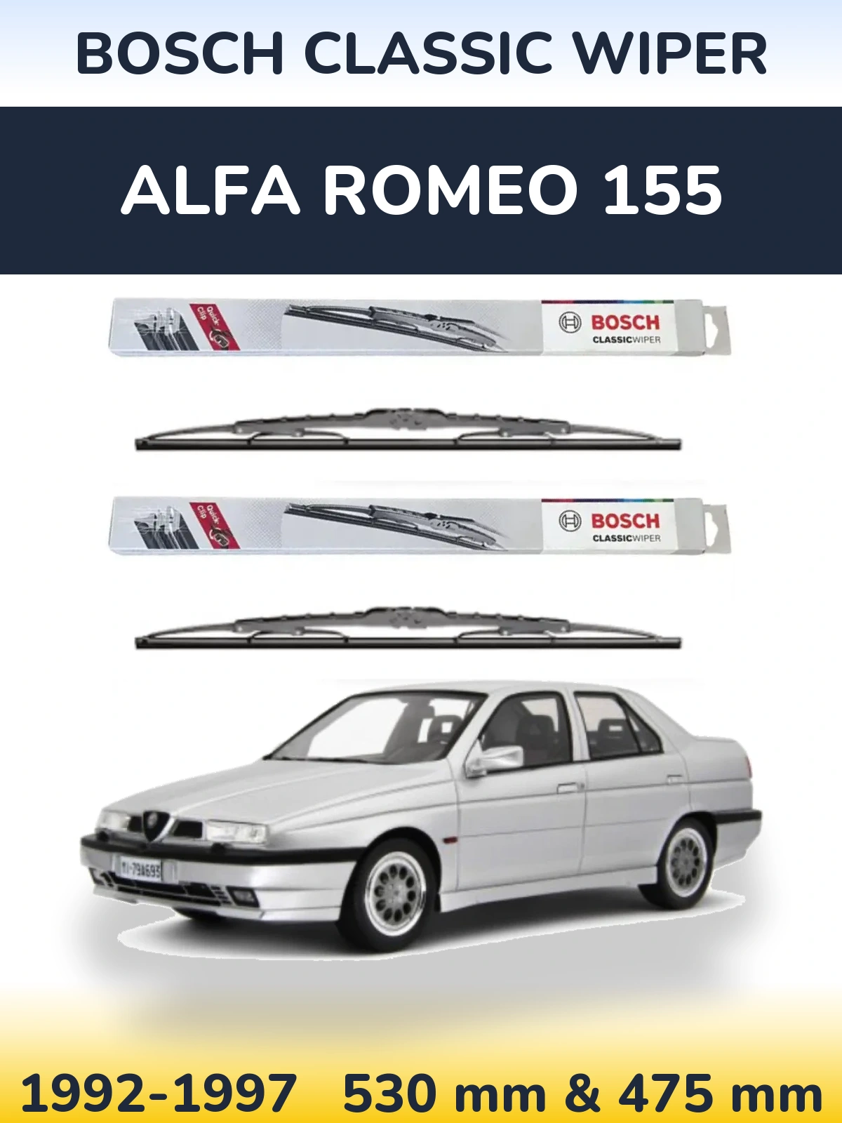 Ștergătoare BOSCH Classic Wiper pentru Alfa Romeo 155