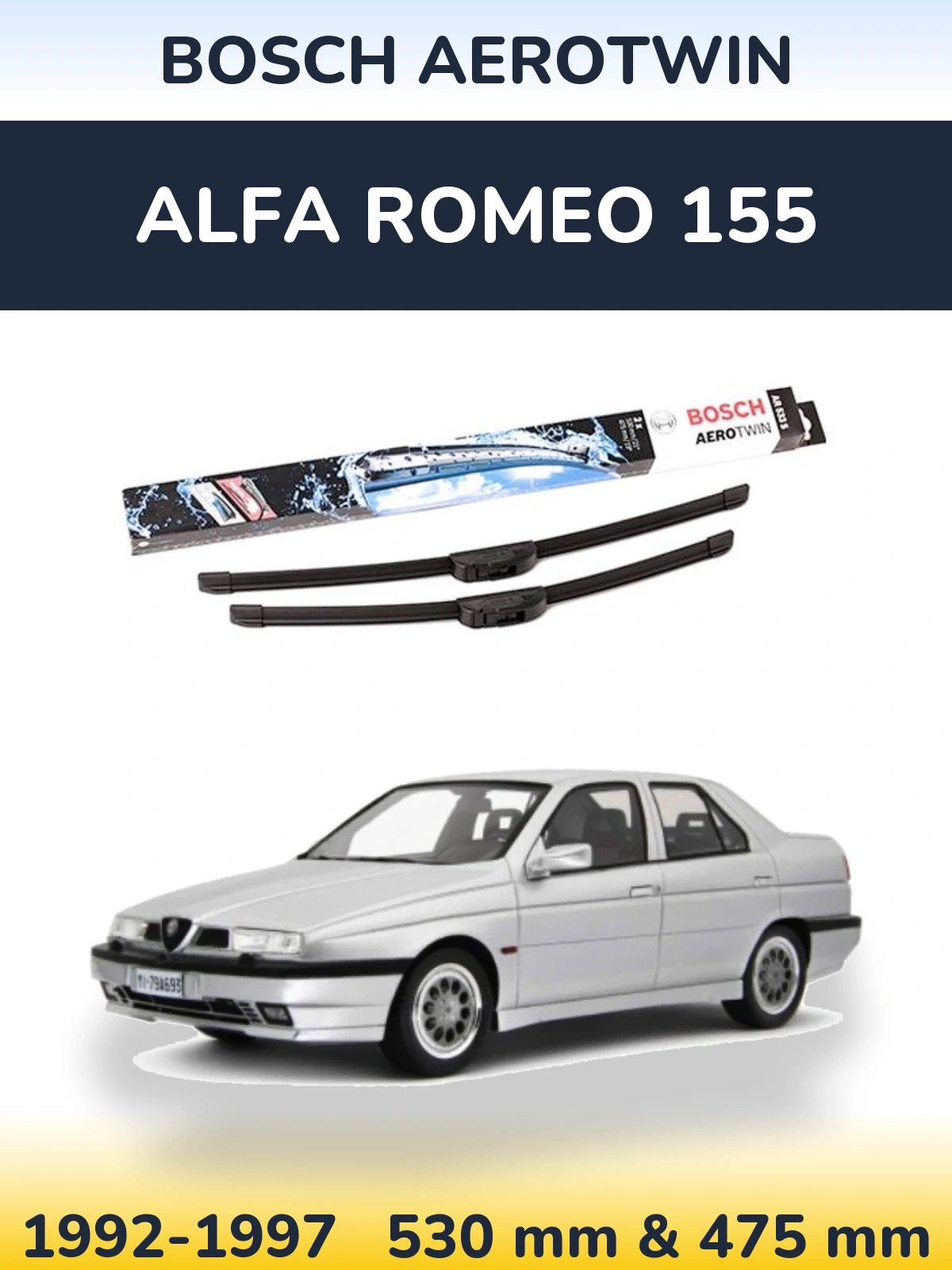 Ștergătoare BOSCH AeroTwin pentru Alfa Romeo 155
