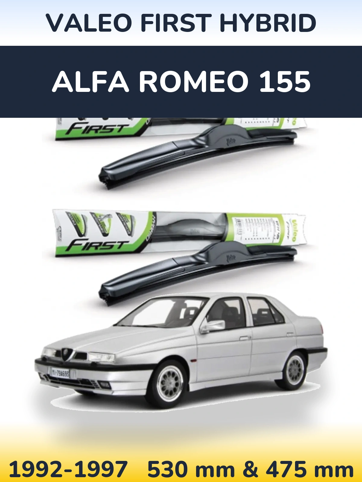 Ștergătoare Valeo First Hybrid pentru Alfa Romeo 155