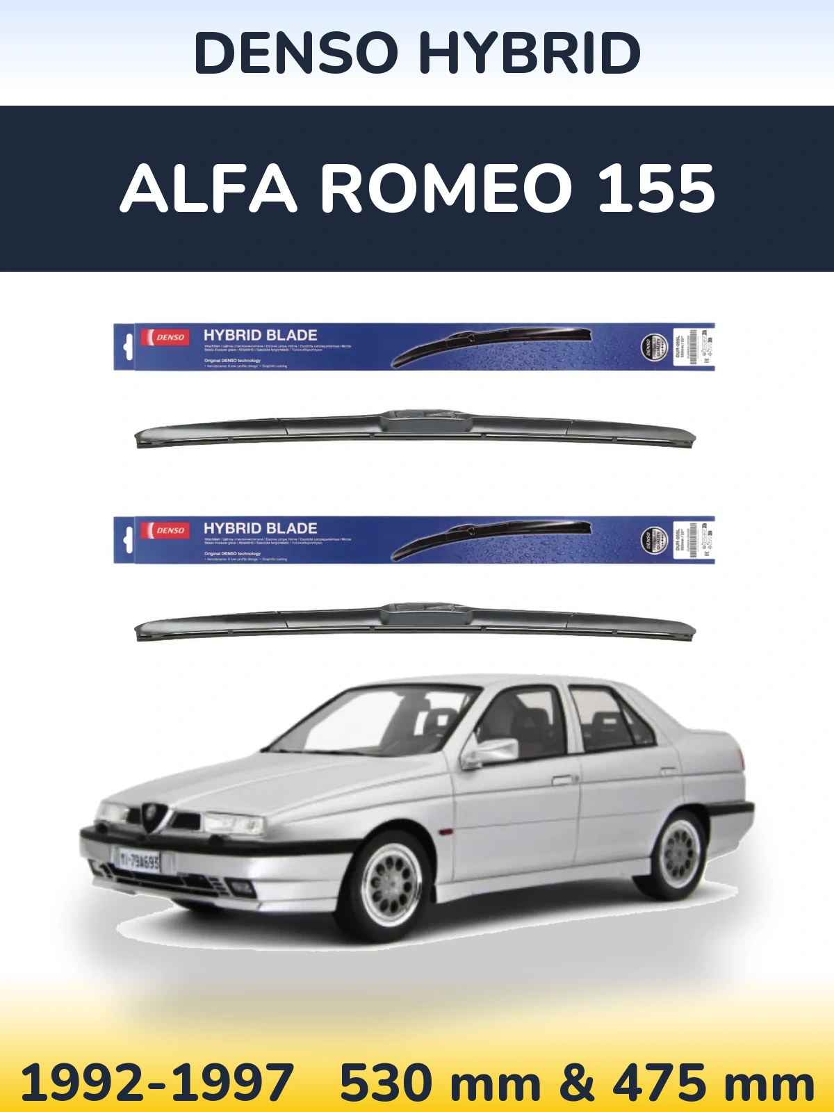 Ștergătoare Denso Hybrid pentru Alfa Romeo 155