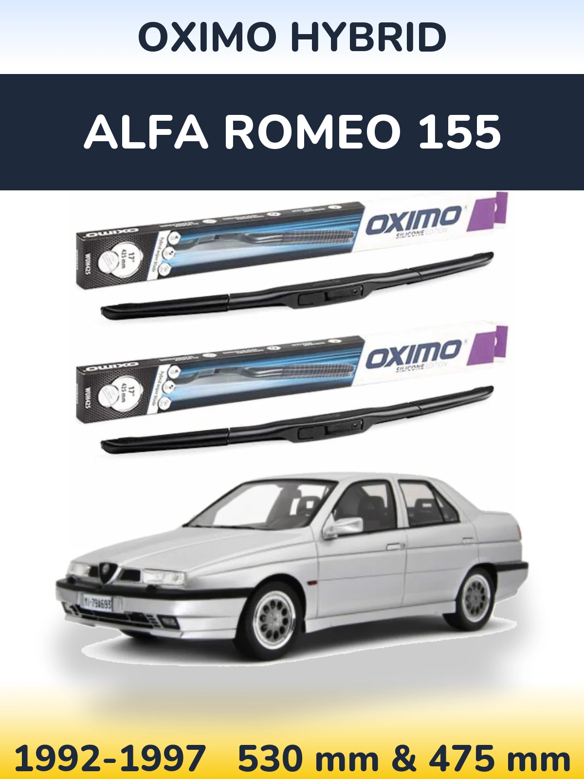 Ștergătoare Oximo Hybrid pentru Alfa Romeo 155