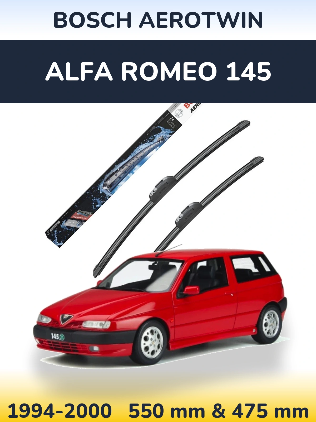 Ștergătoare BOSCH AeroTwin pentru Alfa Romeo 145