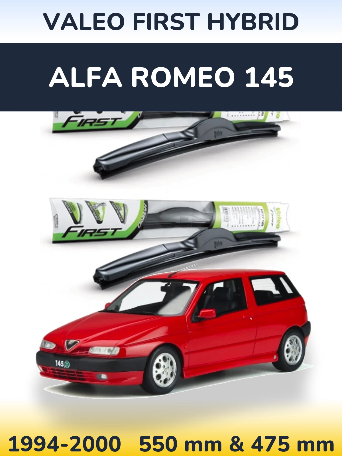 Ștergătoare Valeo First Hybrid pentru Alfa Romeo 145