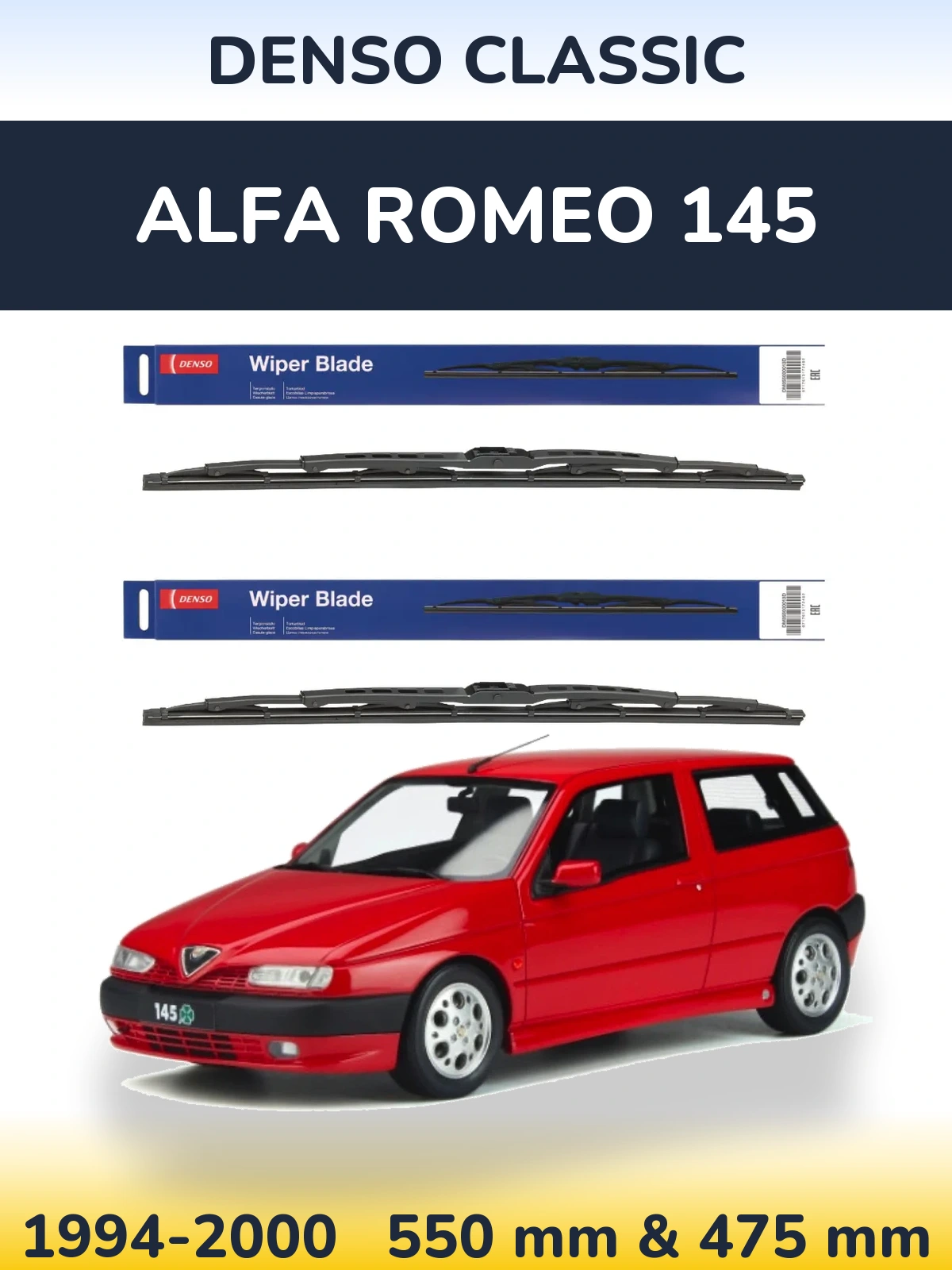 Ștergătoare Denso Classic pentru Alfa Romeo 145