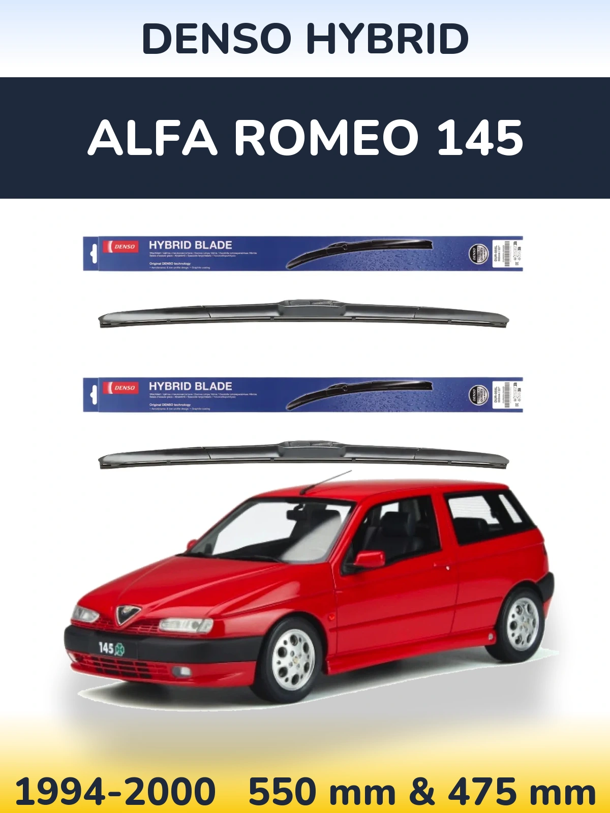 Ștergătoare Denso Hybrid pentru Alfa Romeo 145