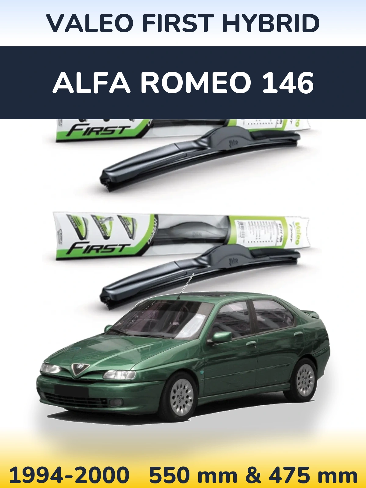 Ștergătoare Valeo First Hybrid pentru Alfa Romeo 146