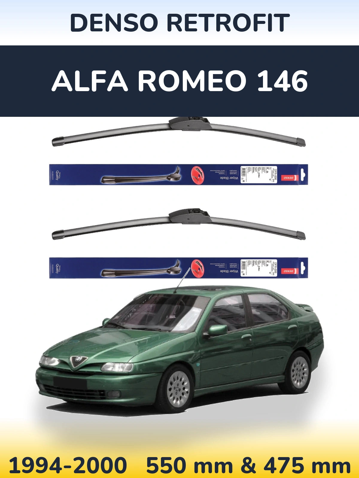 Ștergătoare Denso Retrofit pentru Alfa Romeo 146