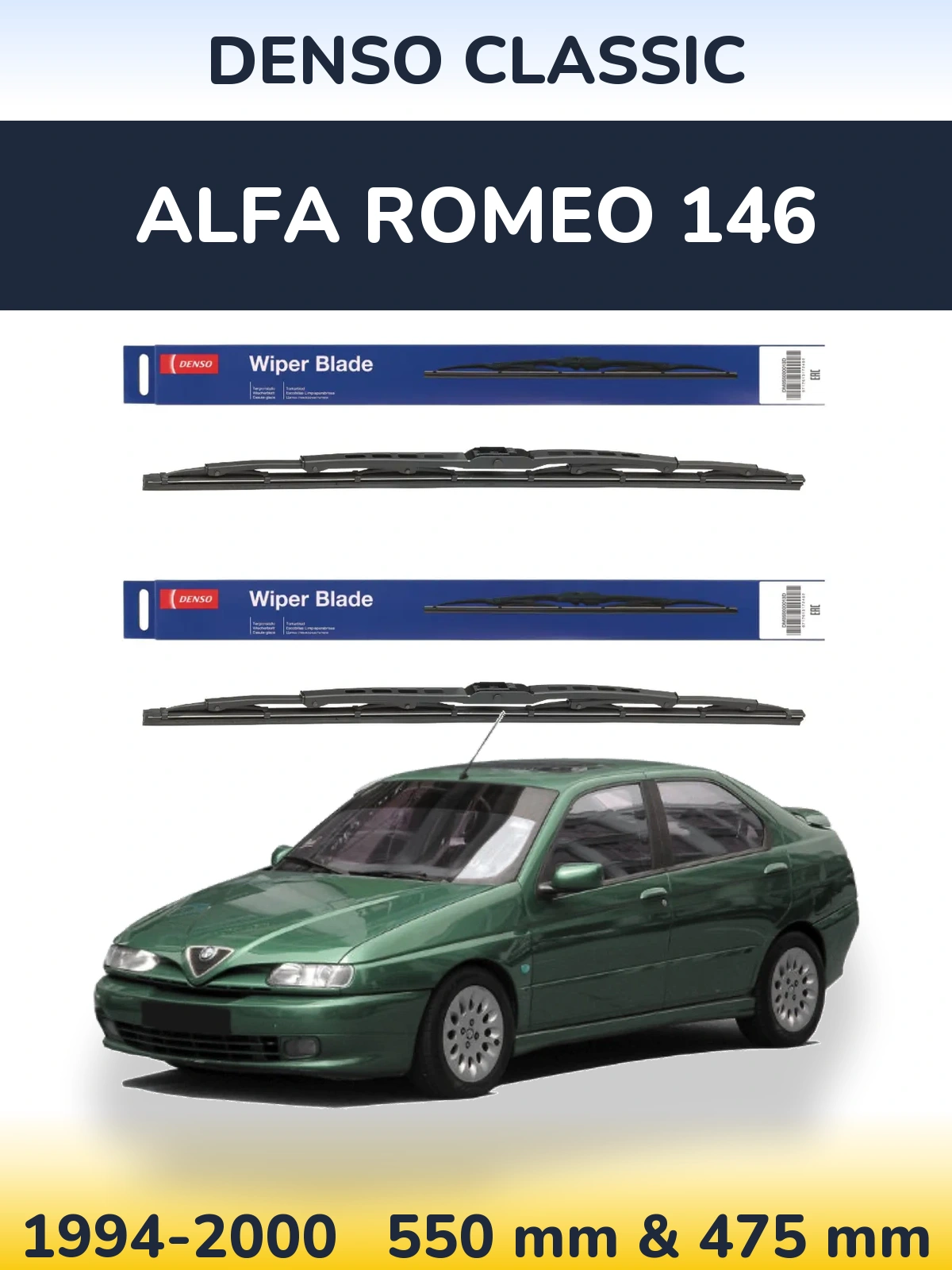 Ștergătoare Denso Classic pentru Alfa Romeo 146