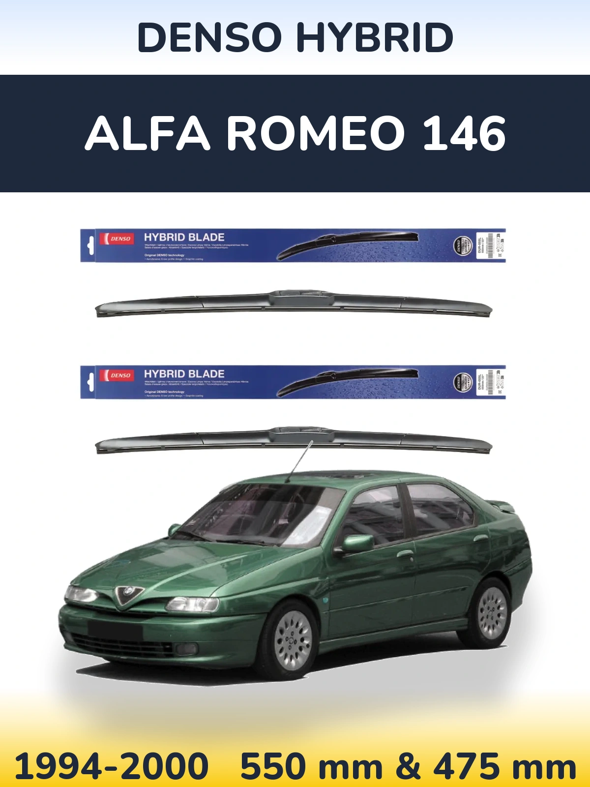 Ștergătoare Denso Hybrid pentru Alfa Romeo 146