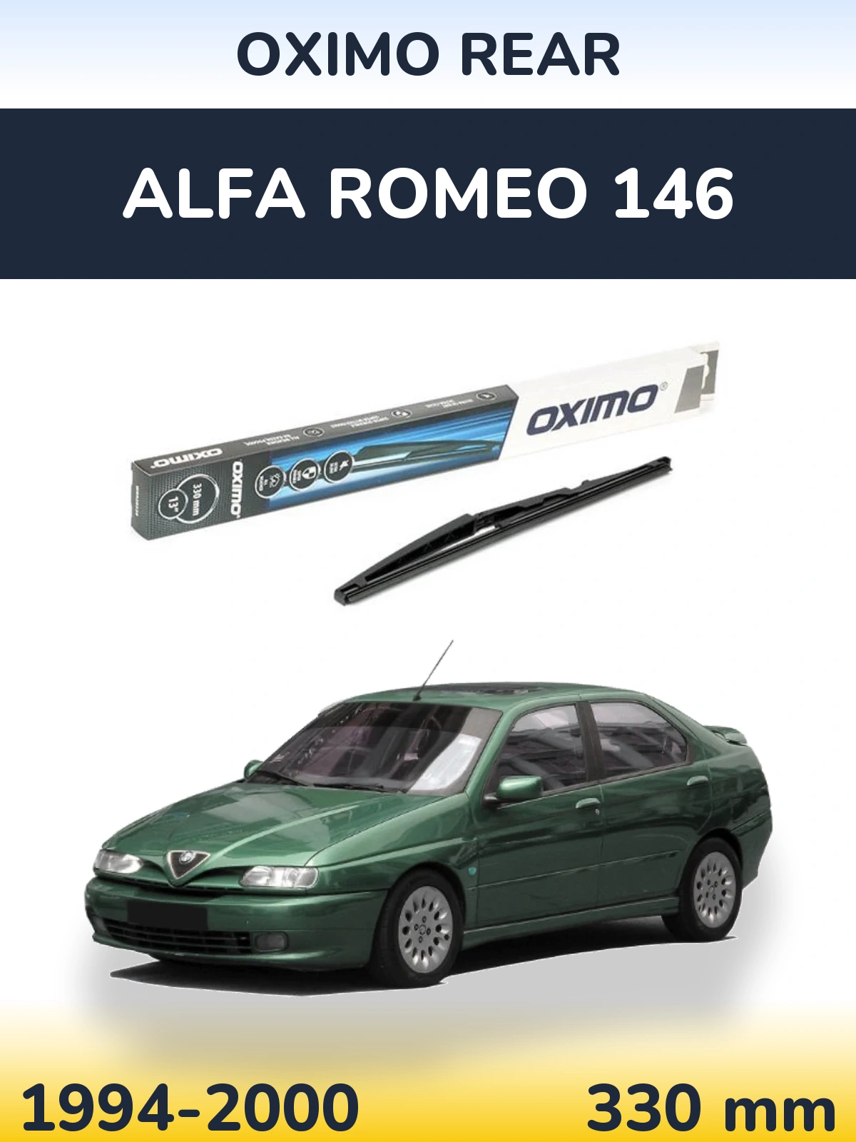 Ștergătoare Oximo Rear pentru Alfa Romeo 146