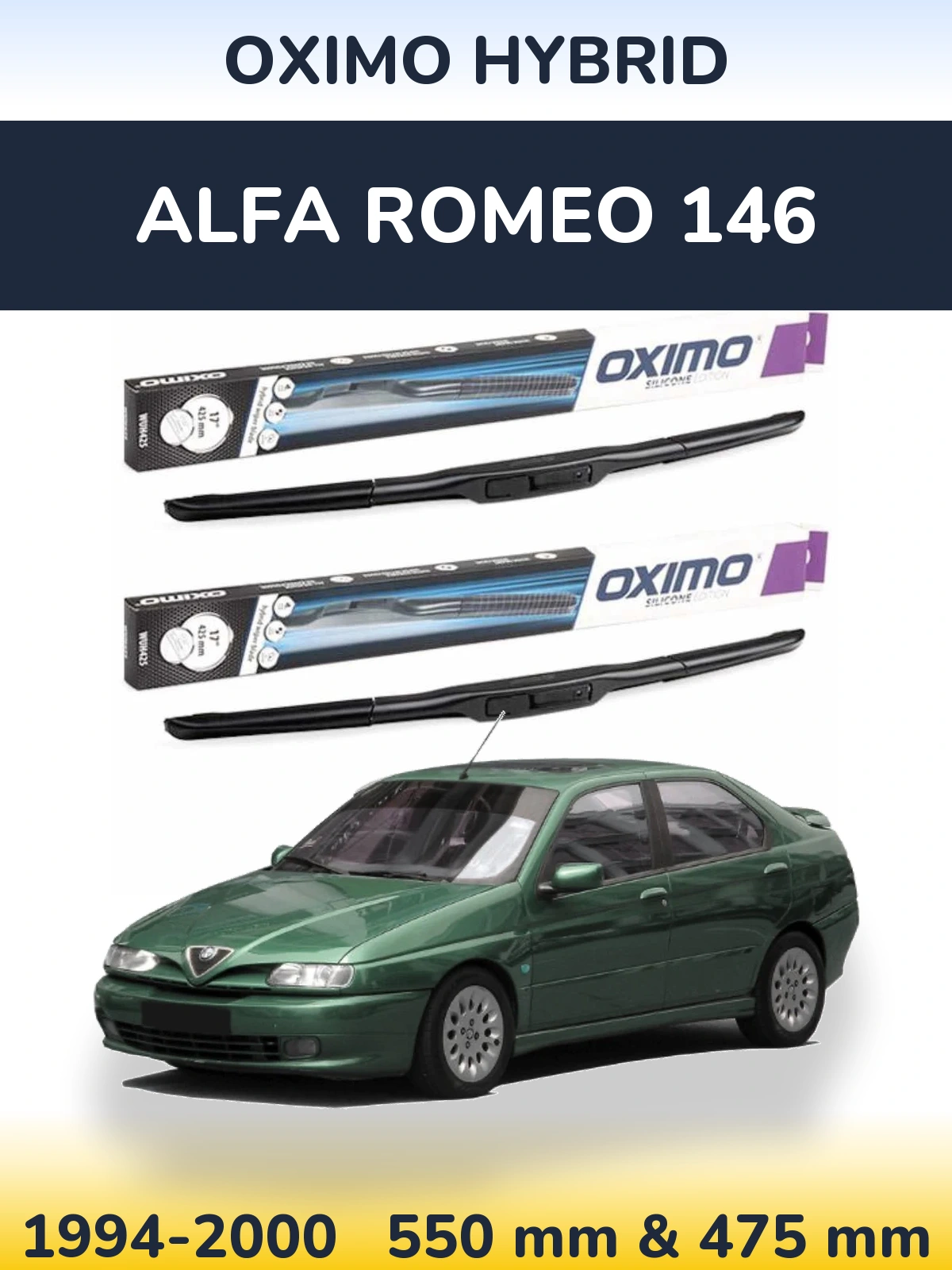 Ștergătoare Oximo Hybrid pentru Alfa Romeo 146