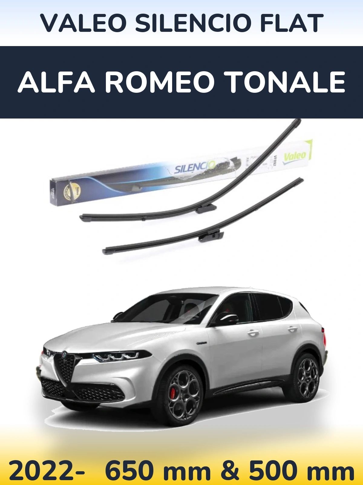 Ștergătoare Valeo Silencio Flat pentru Alfa Romeo Tonale