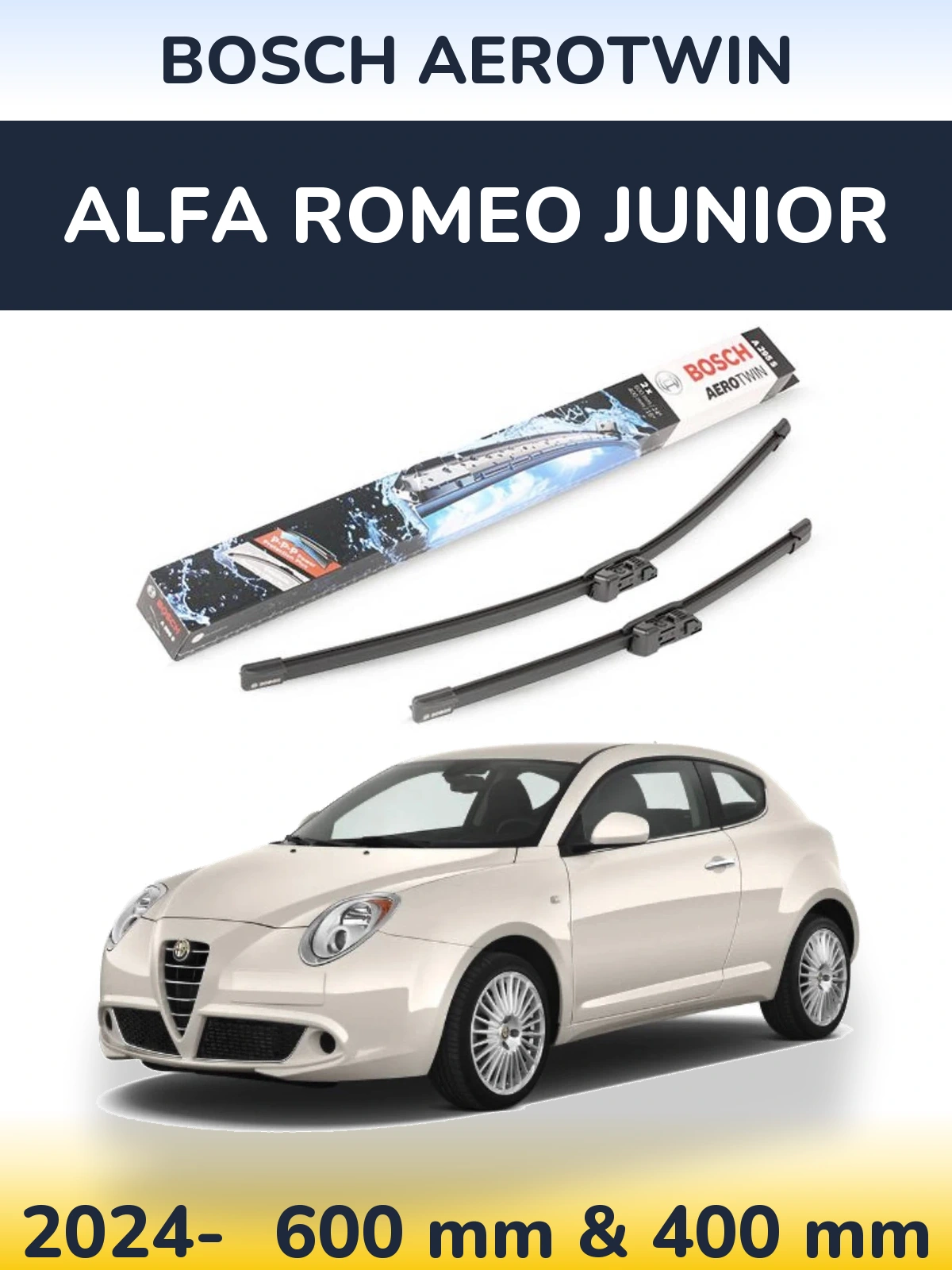 Ștergătoare BOSCH AeroTwin pentru Alfa Romeo Junior