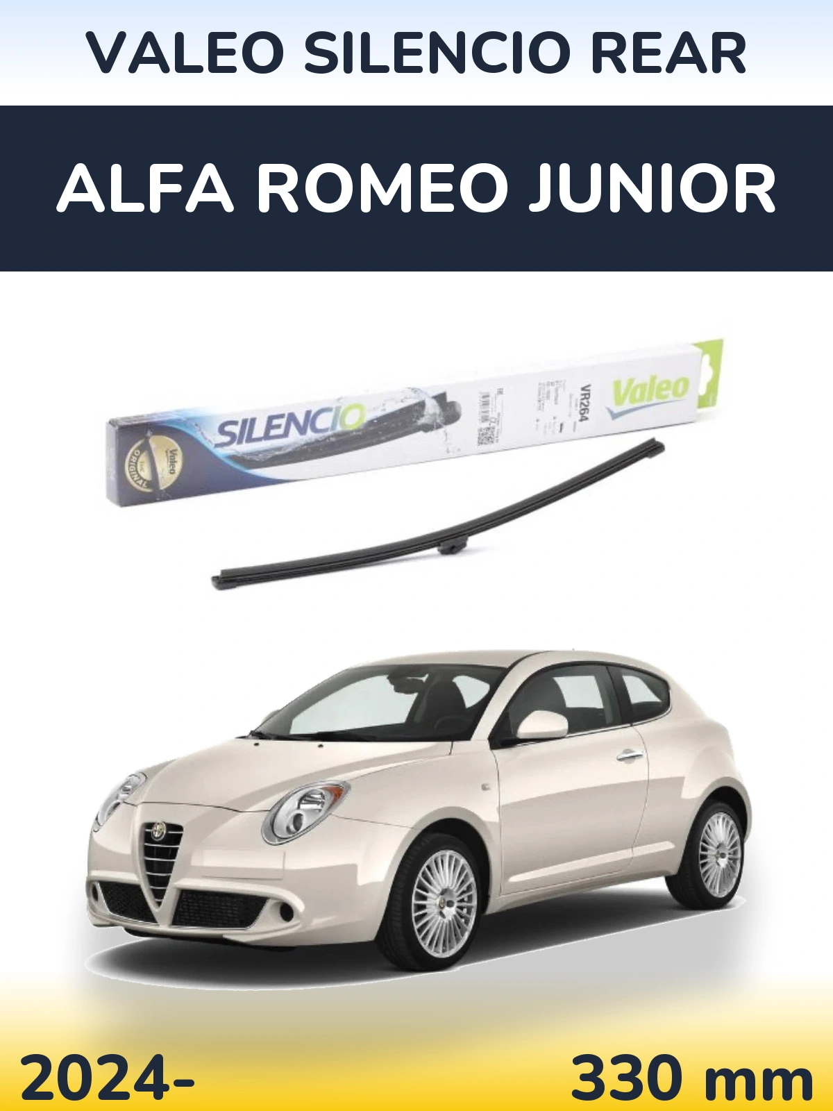 Ștergătoare Valeo Silencio Rear pentru Alfa Romeo Junior