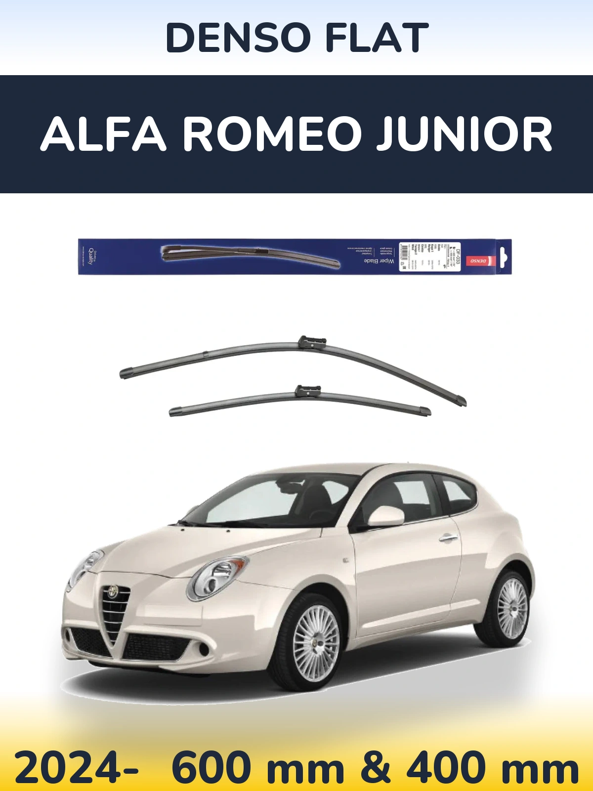 Ștergătoare Denso Flat pentru Alfa Romeo Junior