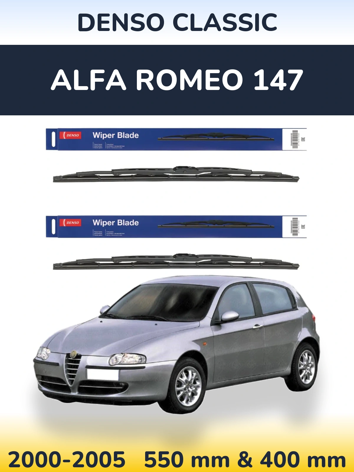 Ștergătoare Denso Classic pentru Alfa Romeo 147