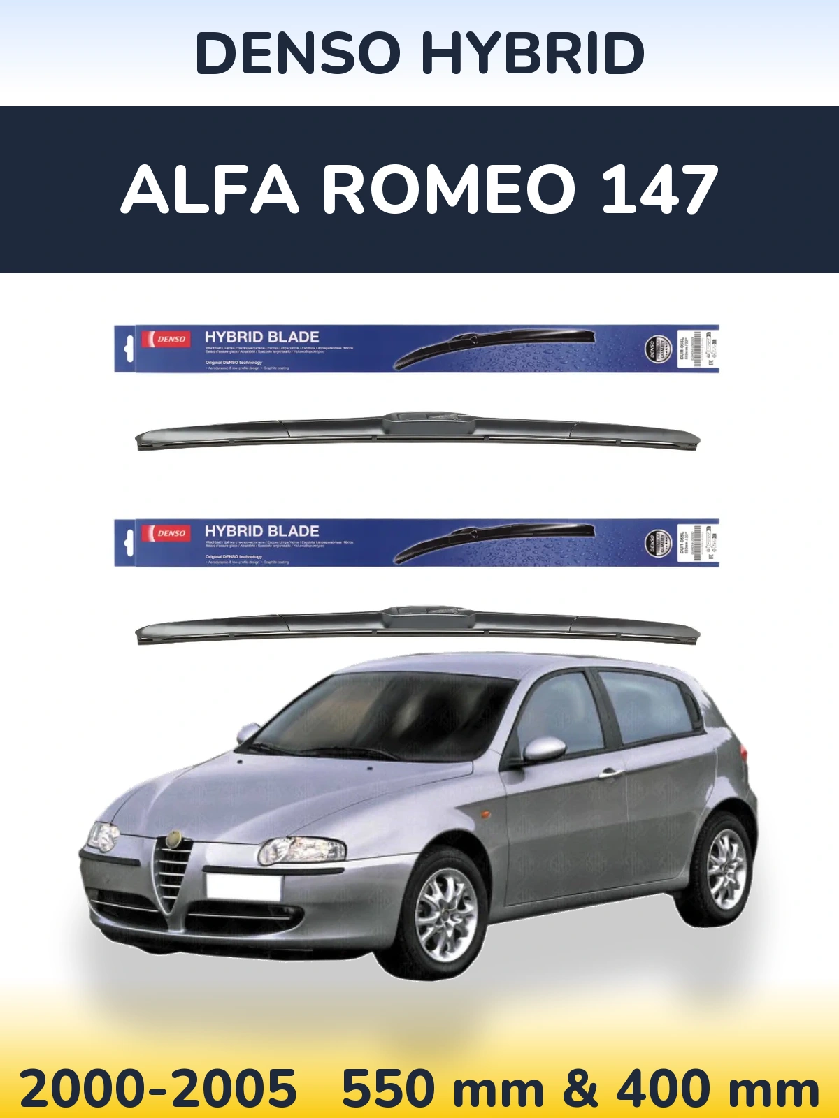 Ștergătoare Denso Hybrid pentru Alfa Romeo 147