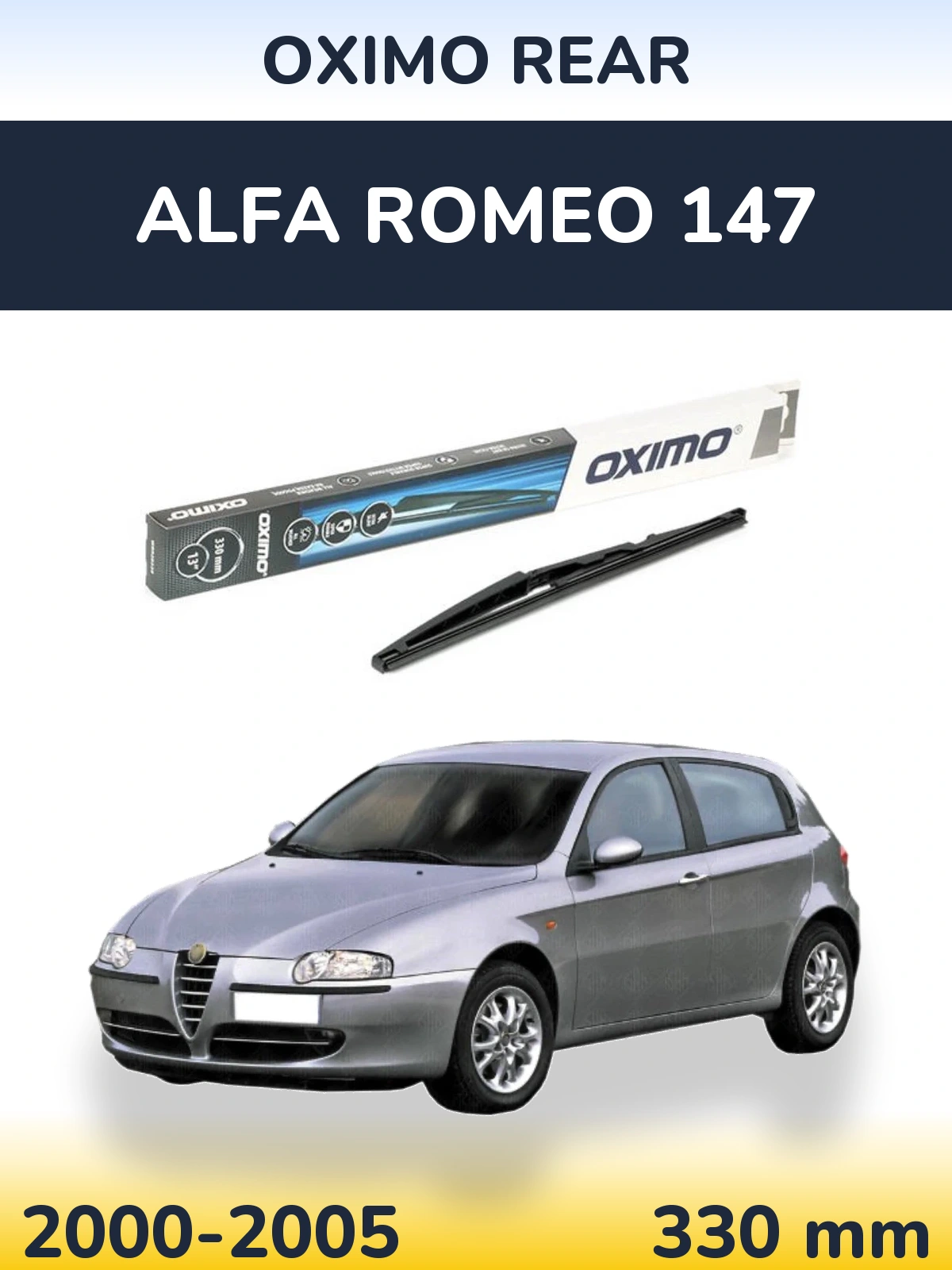 Ștergătoare Oximo Rear pentru Alfa Romeo 147