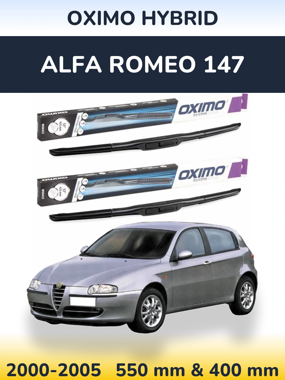 Ștergătoare Oximo Hybrid pentru Alfa Romeo 147