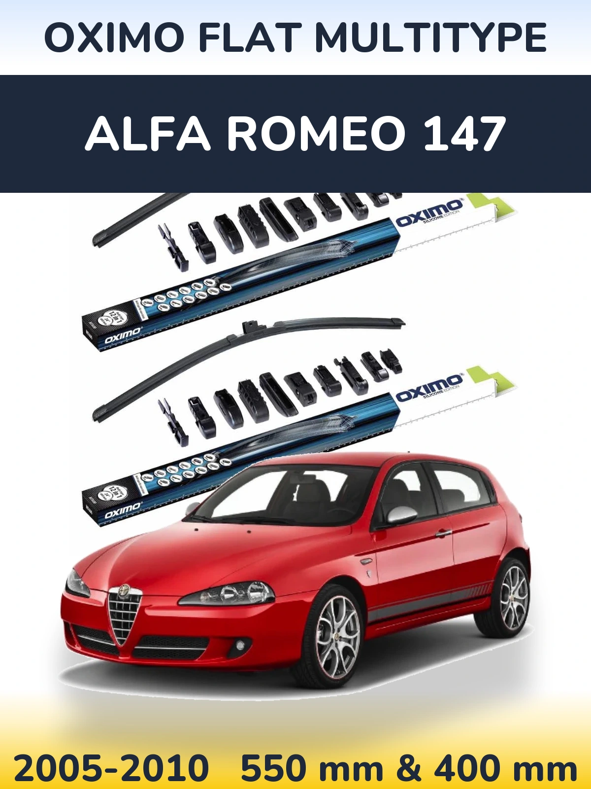 Ștergătoare Oximo Flat MultiTipe pentru Alfa Romeo 147