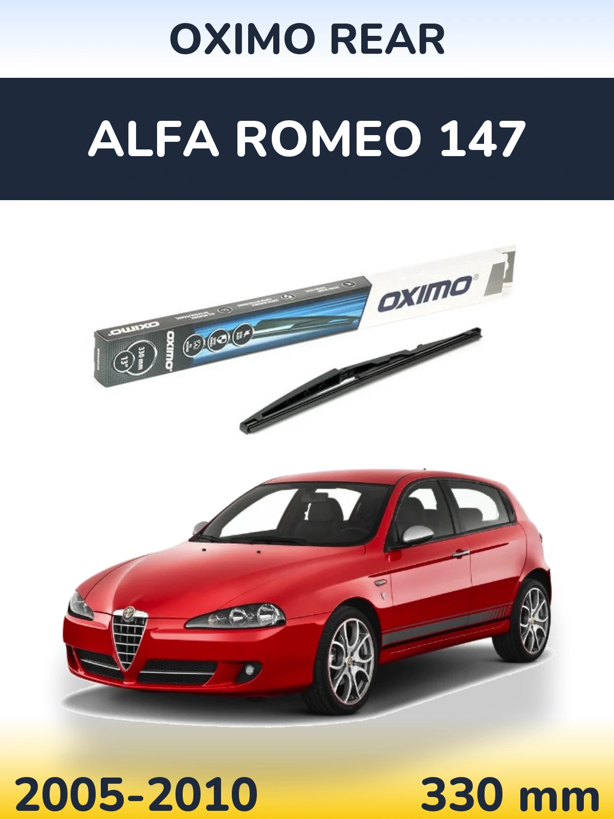 Ștergătoare Oximo Rear pentru Alfa Romeo 147