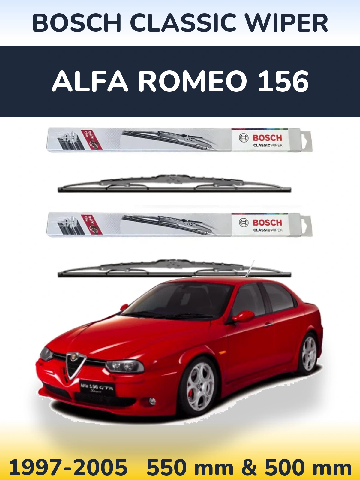 Ștergătoare BOSCH Classic Wiper pentru Alfa Romeo 156