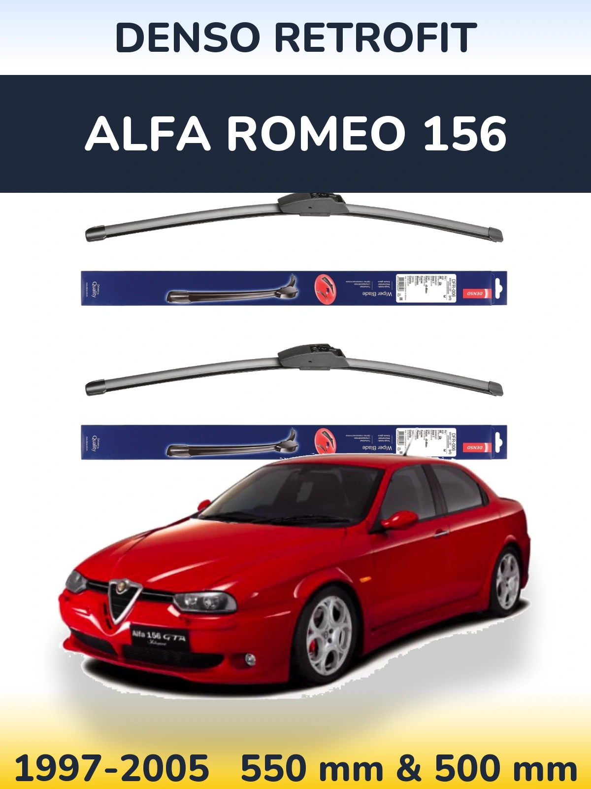 Ștergătoare Denso Retrofit pentru Alfa Romeo 156