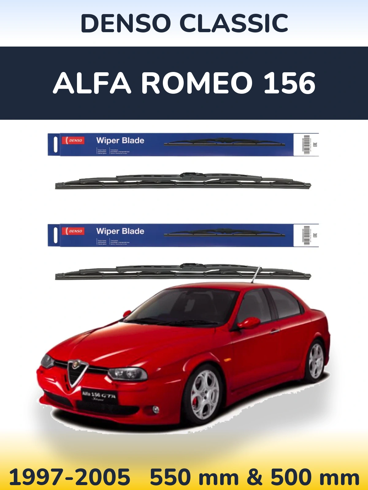Ștergătoare Denso Classic pentru Alfa Romeo 156