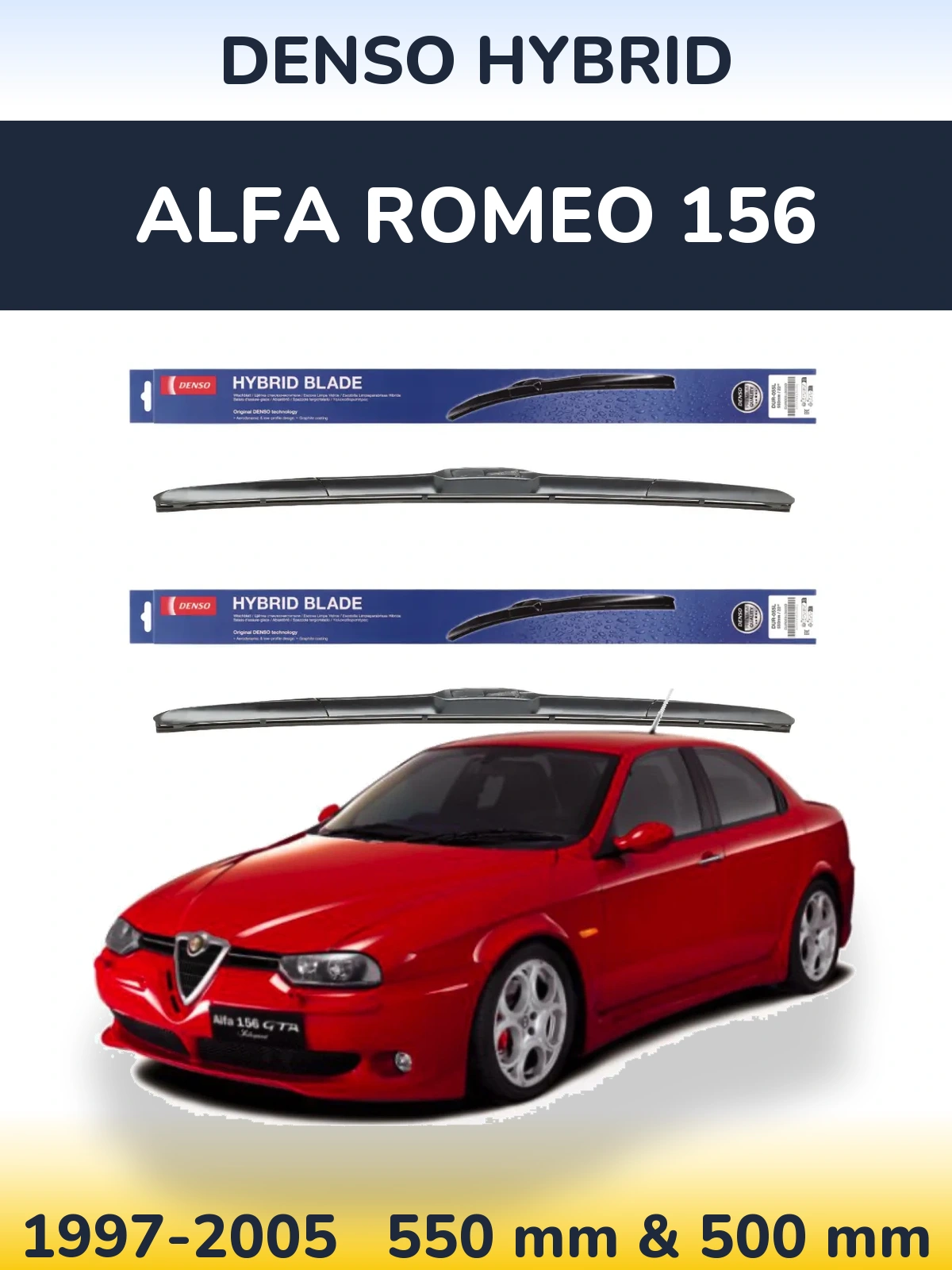 Ștergătoare Denso Hybrid pentru Alfa Romeo 156